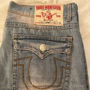 Light Blue True Religion Men Jeans